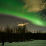 Northern-lights Aurora-borealis near Reykjavik