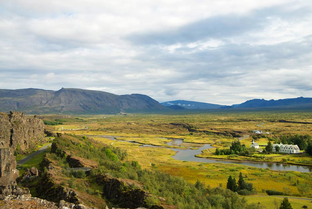 Thingvellir landscape between two continents