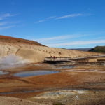 Colourful geothermal clay hot spring solfatara Krysuvik Seltun